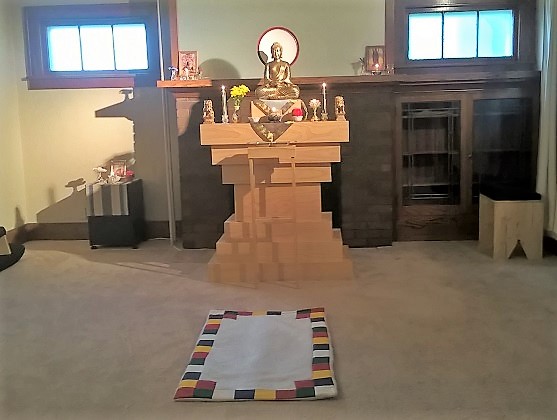 Altar at North Star Dharma Refuge.